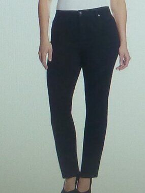 Gloria Vanderbilt Ladies Amanda Stretch Denim Jeans Black Size 6
